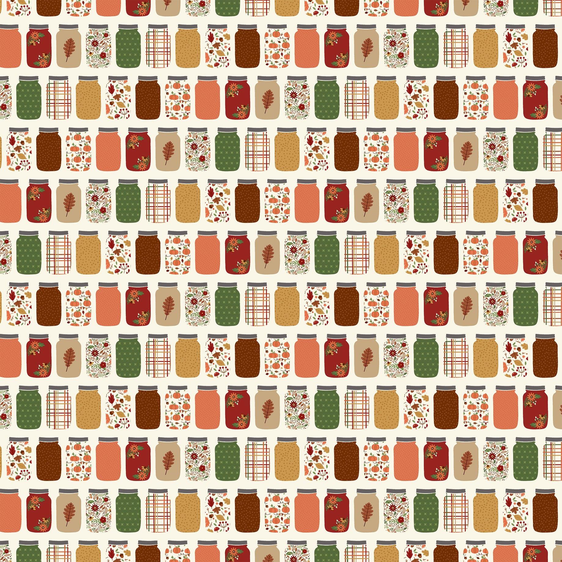 I Love Fall Collection Jars Of Fall 12 x 12 Double-Sided Scrapbook Paper by Echo Park Paper - Scrapbook Supply Companies