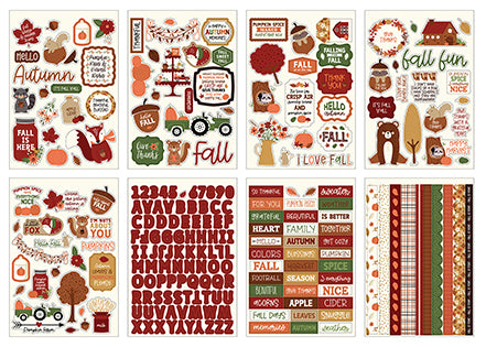 I Love Fall Collection Sticker Book by Echo Park Paper-16 pages