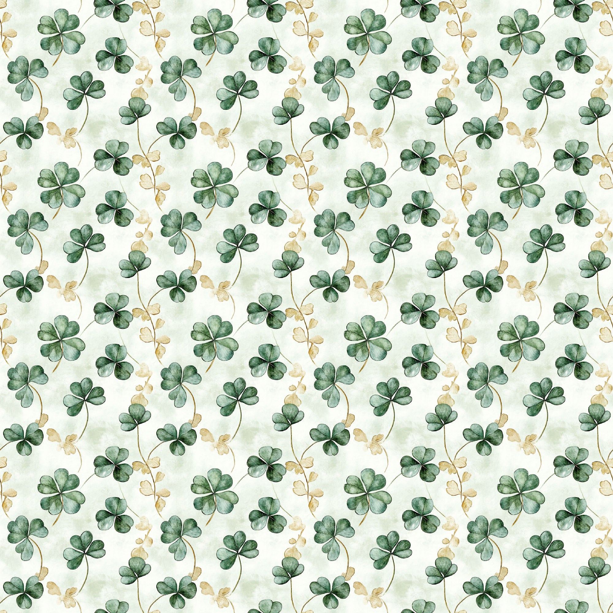 Lucky Days Collection Golden Clover Dreams 12 x 12 Double-Sided Scrapbook Paper by SSC Designs