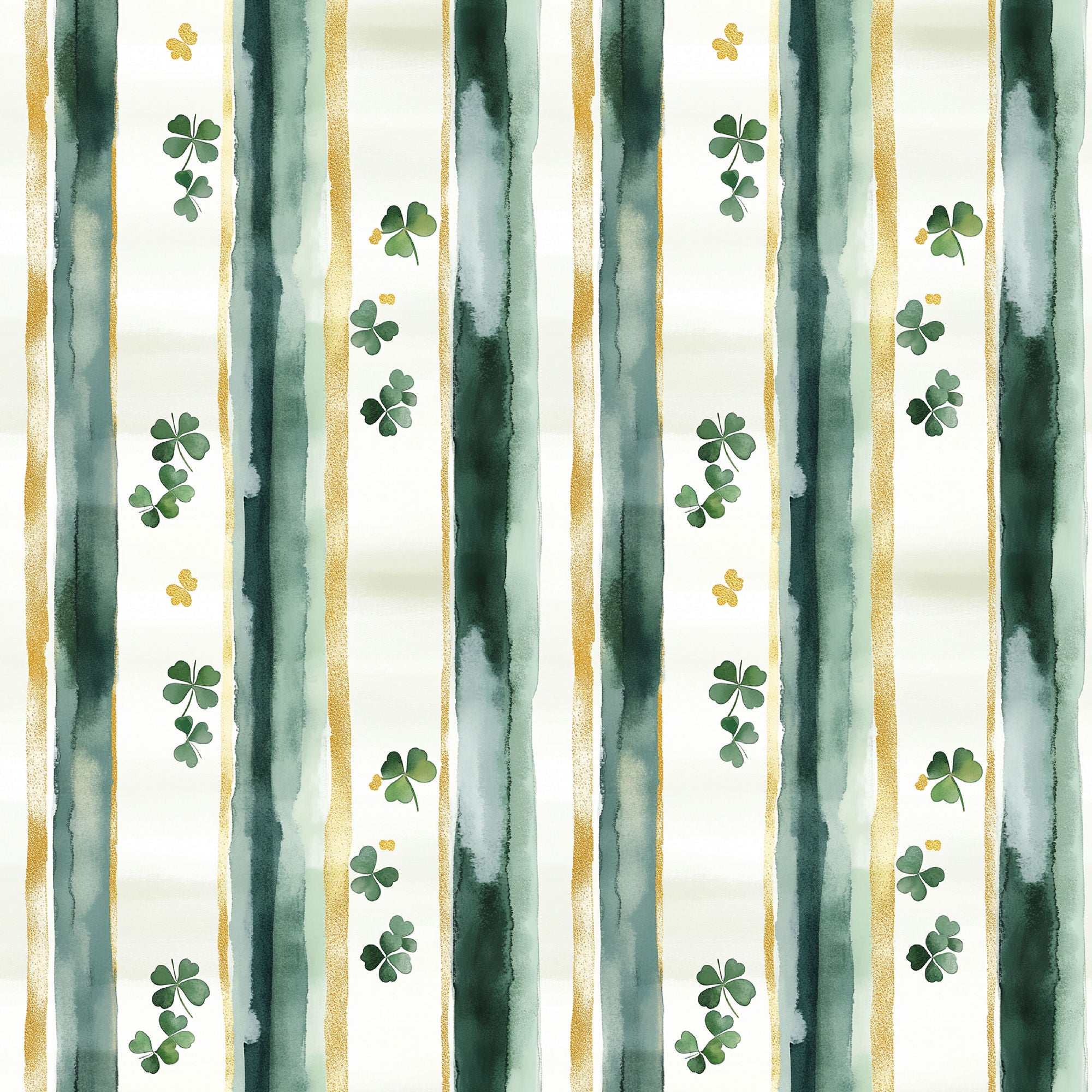 Lucky Days Collection Golden Clover Dreams 12 x 12 Double-Sided Scrapbook Paper by SSC Designs