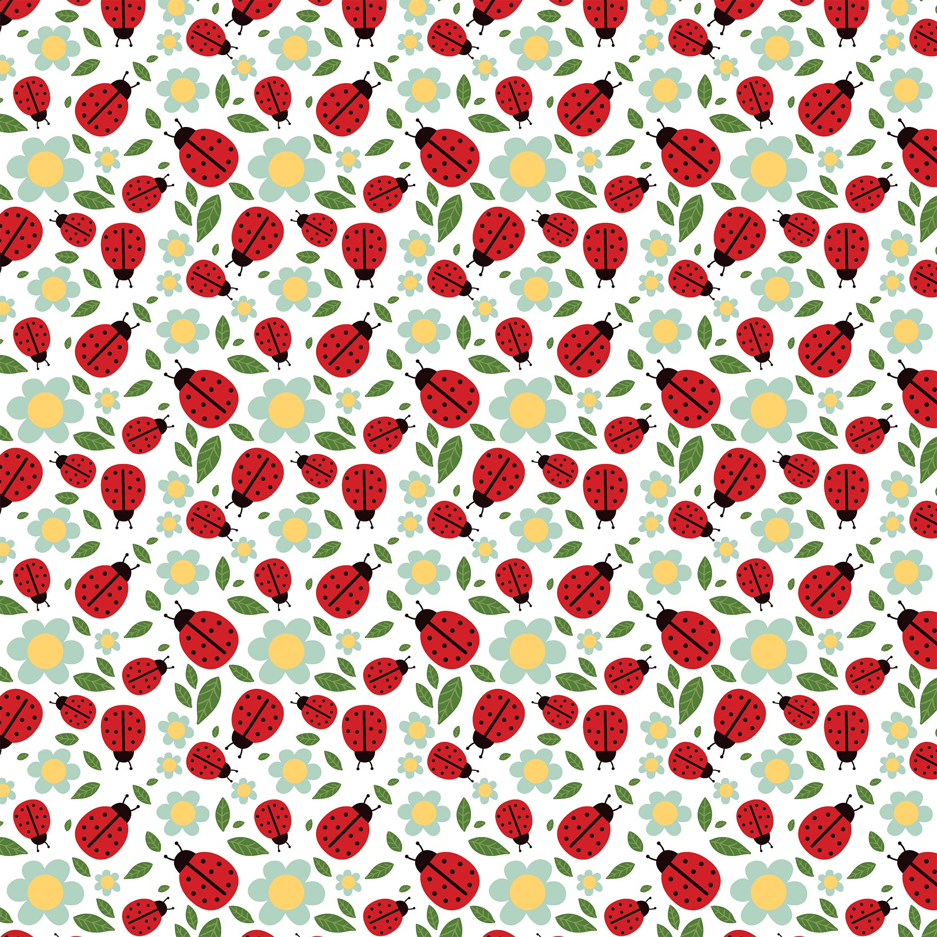 Little Ladybug Collection Cute As A Bug 12 x 12 Double-Sided Scrapbook Paper by Echo Park Paper