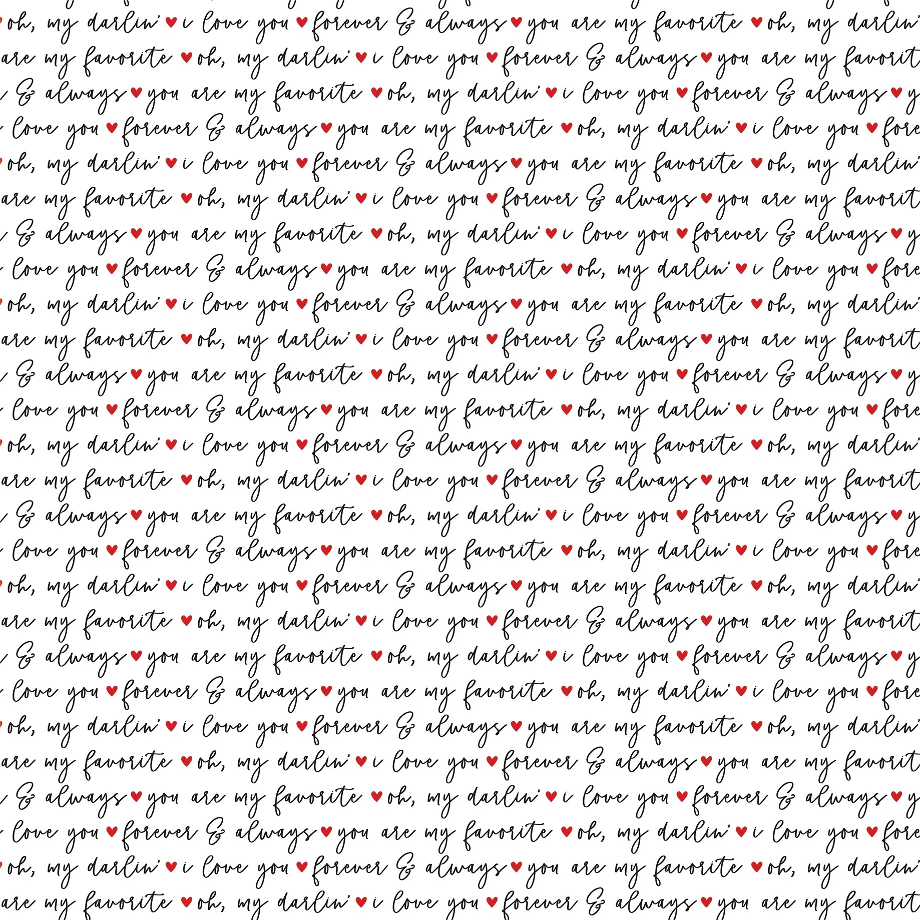 Love Notes Collection Oh My Darlin' 12 x 12 Double-Sided Scrapbook Paper by Echo Park Paper