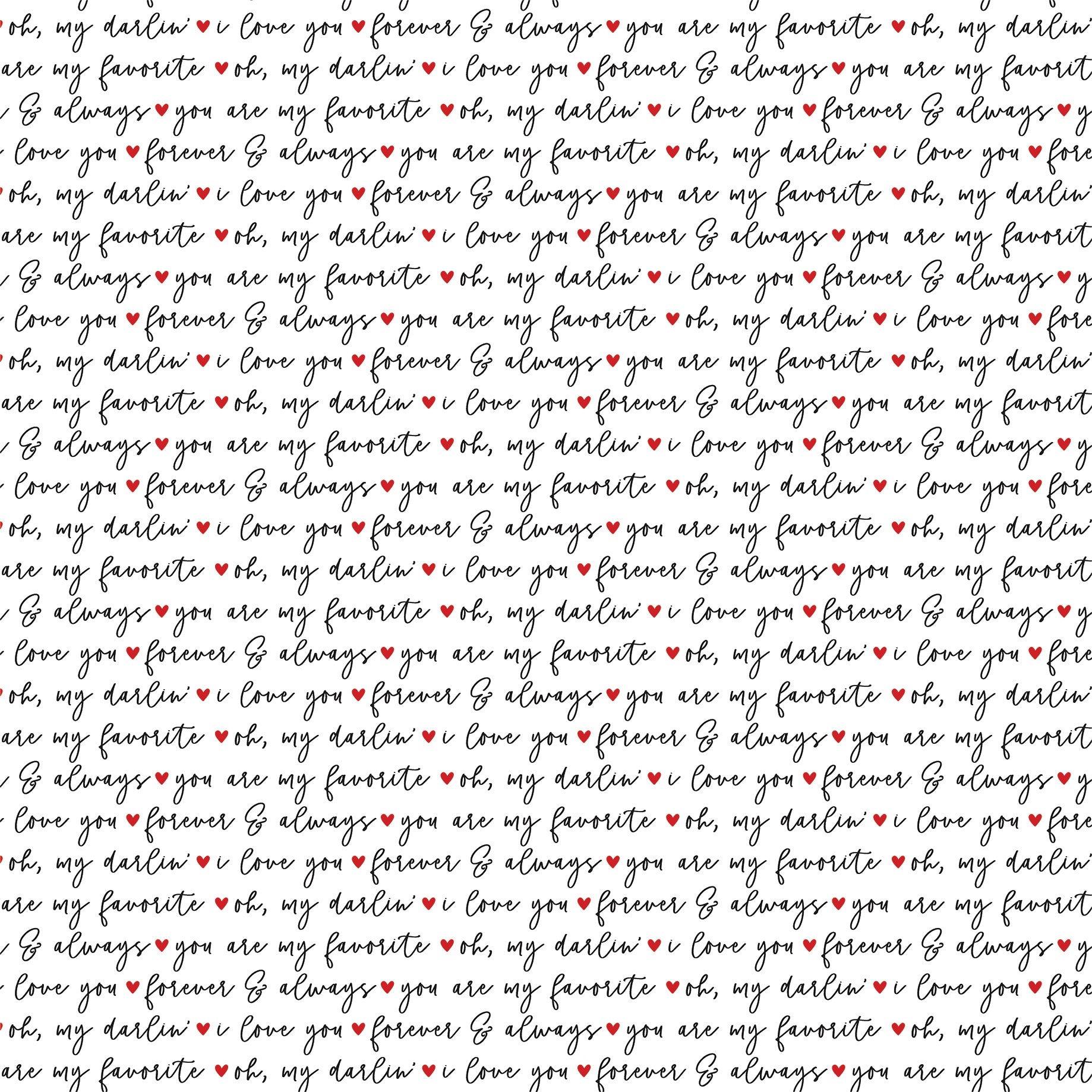 Love Notes Collection Oh My Darlin' 12 x 12 Double-Sided Scrapbook Paper by Echo Park Paper