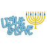 Hanukkah Collection Love & Light 6.25 x 3.75 and Menorah Fully-Assembled Laser Cuts by SSC Laser Designs