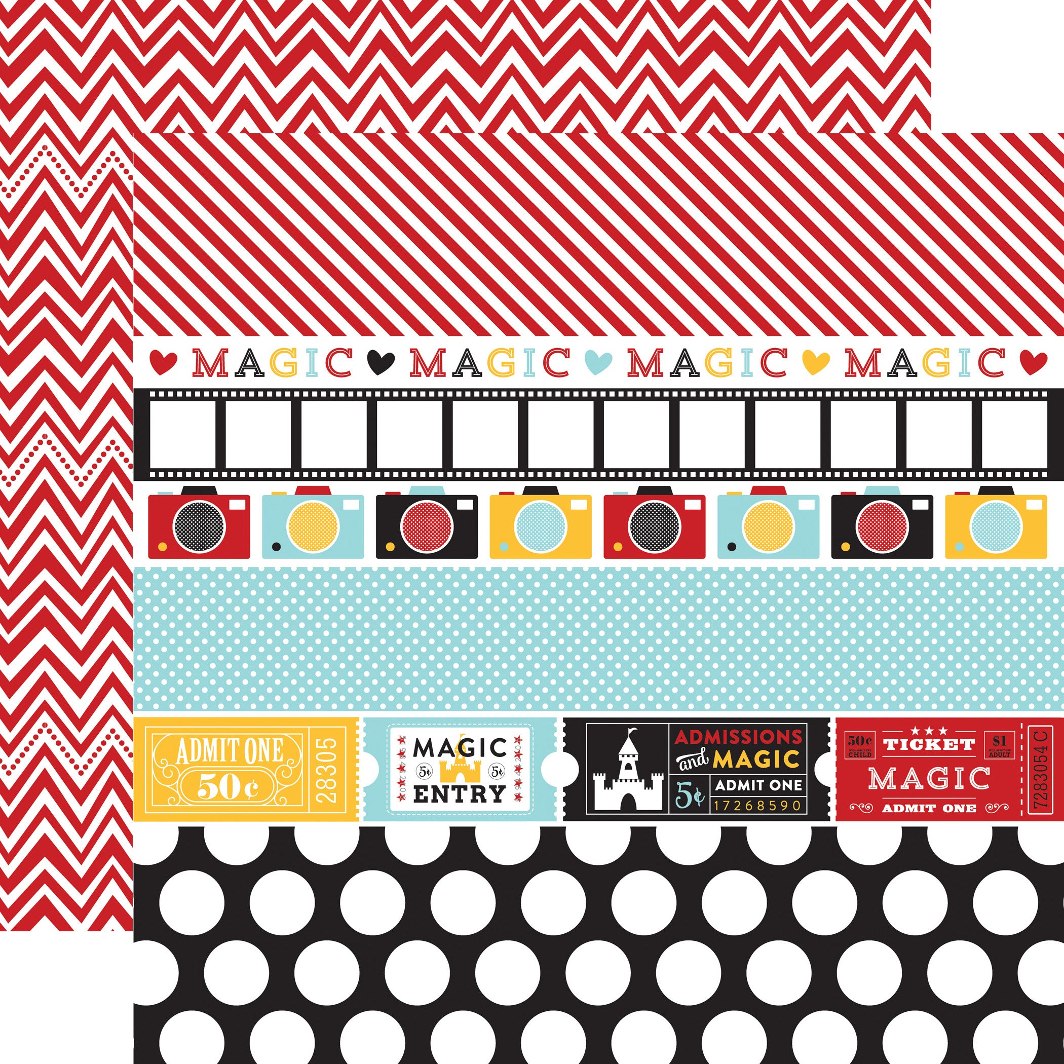 Magical Adventure Scrapbook Paper & Sticker Collection Kit by Echo Park Paper - 13 Pieces