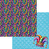 Mardi Gras Party Collection Jester 12 x 12 Double-Sided Scrapbook Paper by SSC Designs
