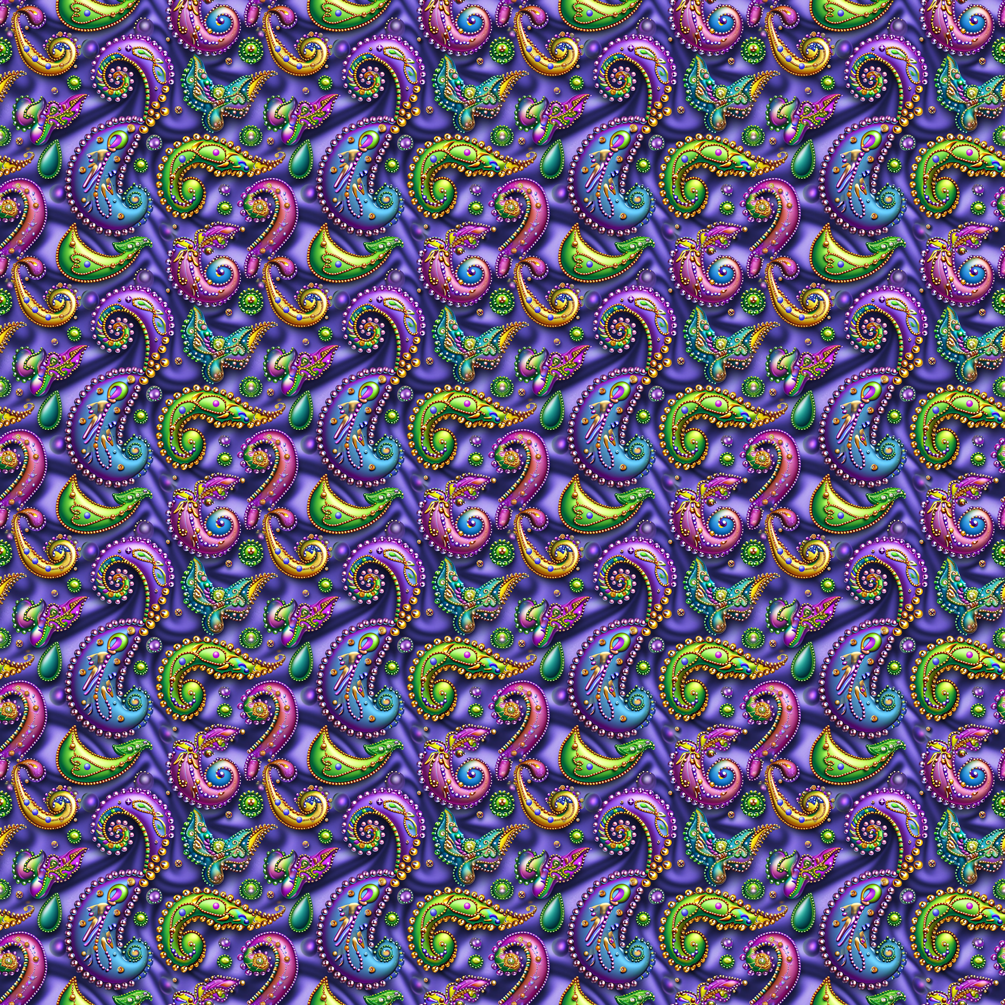 Mardi Gras Party Collection Mardi Gras 12 x 12 Double-Sided Scrapbook Paper by SSC Designs