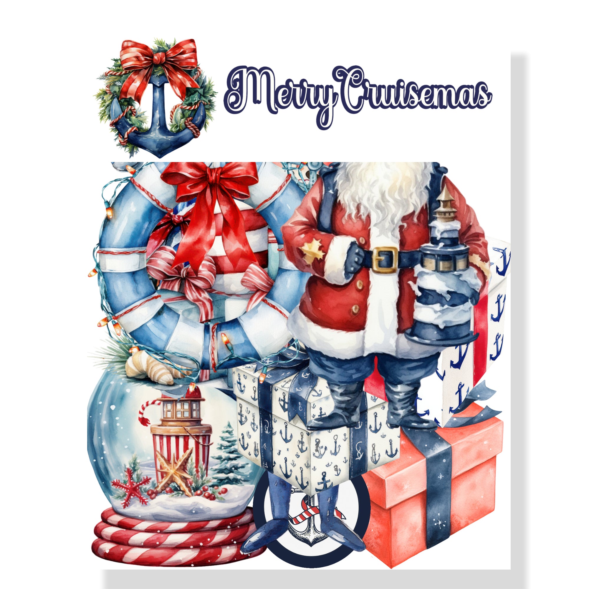 Merry Cruisemas 12 x 12 Scrapbook Paper & Embellishment Kit by SSC Designs