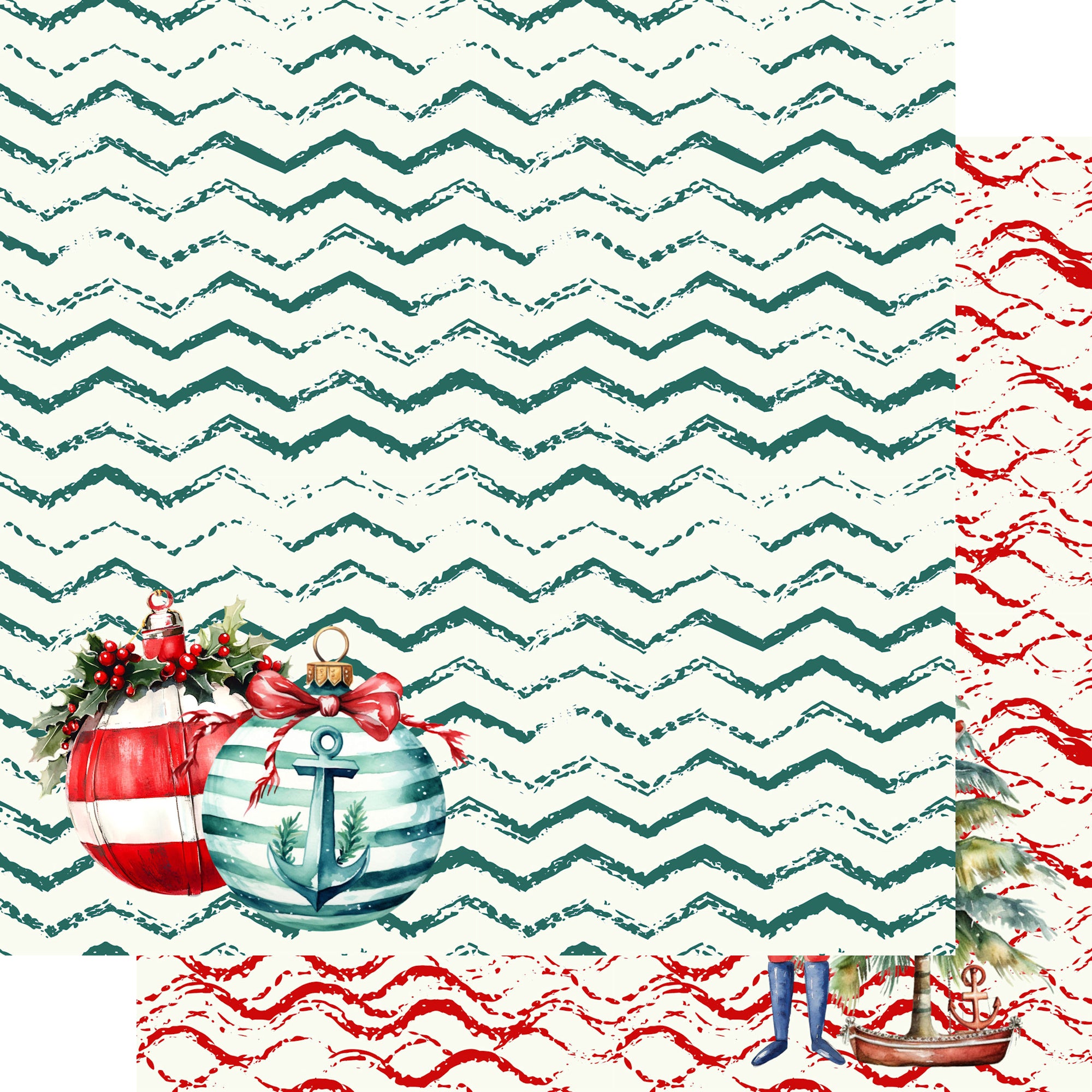 Merry Cruisemas Collection Nutcracker 12 x 12 Double-Sided Scrapbook Paper by SSC Designs