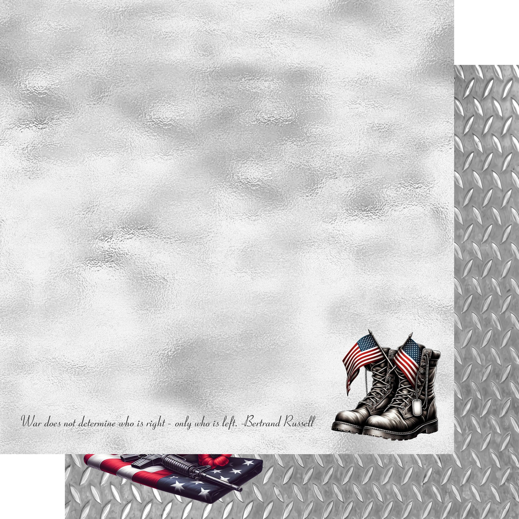 Memorial Day Collection Memorial Day 12 x 12 Double-Sided Scrapbook Paper by SSC Designs