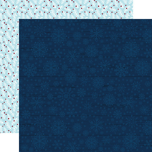 My Favorite Winter Collection Blue Winter 12 x 12 Double-Sided Scrapbook Paper by Echo Park Paper