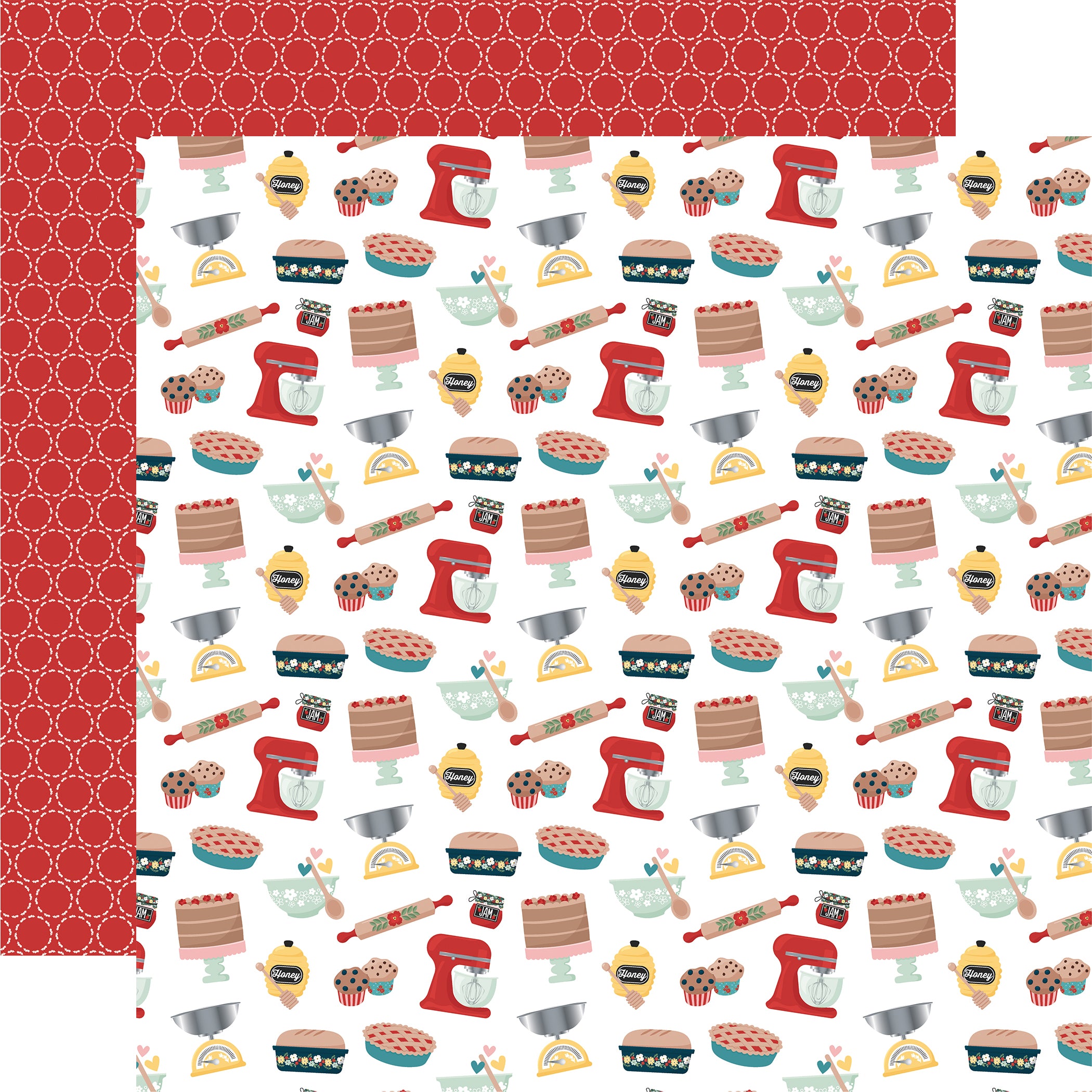 Mom's Kitchen Collection 12 x 12 Double-Sided Scrapbook Collection Kit by Echo Park Paper - 13 Pieces
