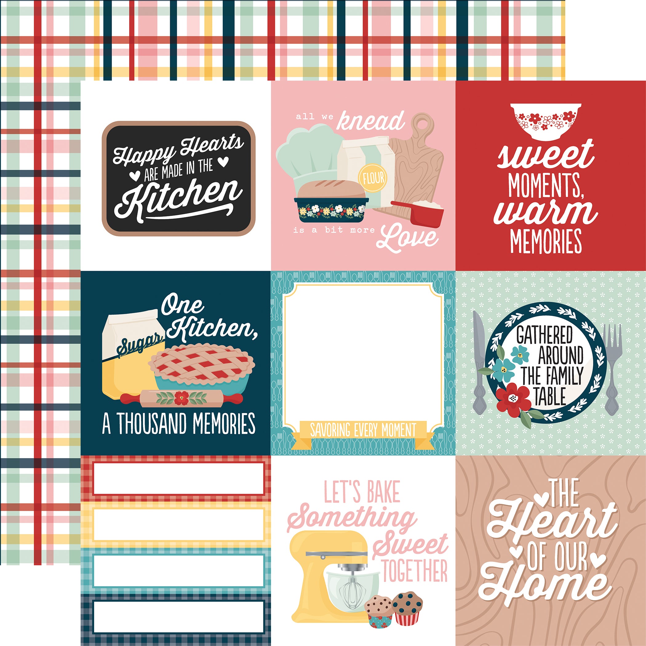 Mom's Kitchen Collection 12 x 12 Double-Sided Scrapbook Collection Kit by Echo Park Paper - 13 Pieces