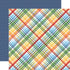 My Little Boy Collection Little Boy Plaid 12 x 12 Double-Sided Scrapbook Paper by Echo Park Paper