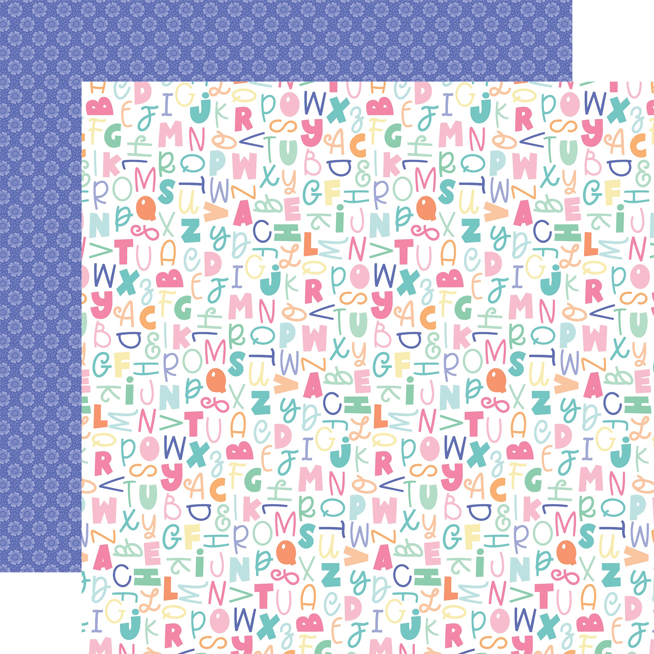 My Little Girl Collection My ABC's 12 x 12 Double-Sided Scrapbook Paper by Echo Park Paper
