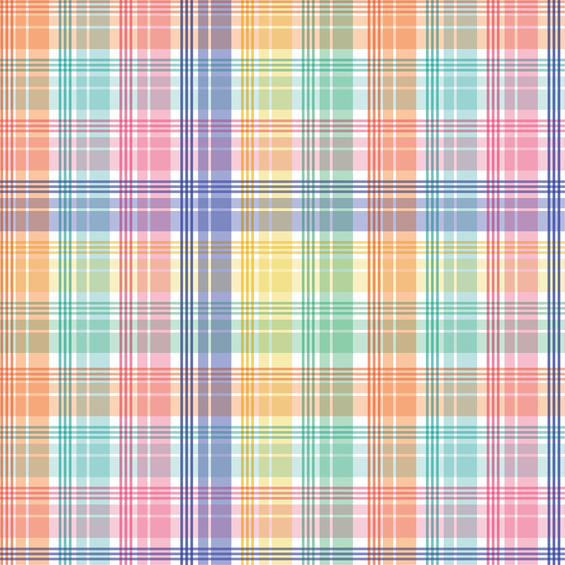 My Little Girl Collection Pretty Girl Plaid 12 x 12 Double-Sided Scrapbook Paper by Echo Park Paper