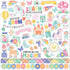 My Little Girl Collection 12 x 12 Scrapbook Sticker Sheet by Echo Park Paper