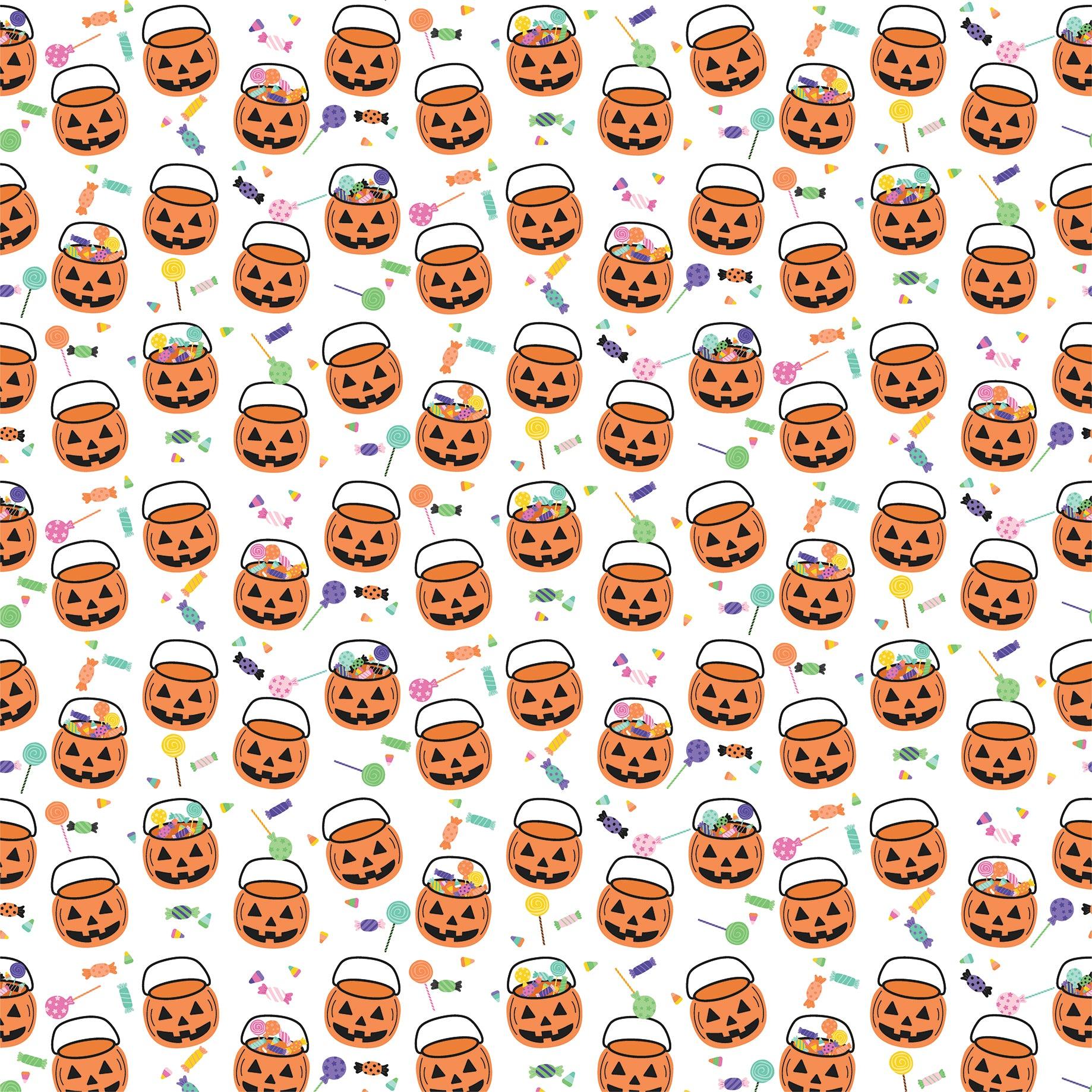 Monster Mash Collection No Tricks Just Treats 12 x 12 Double-Sided Scrapbook Paper by Echo Park Paper - Scrapbook Supply Companies