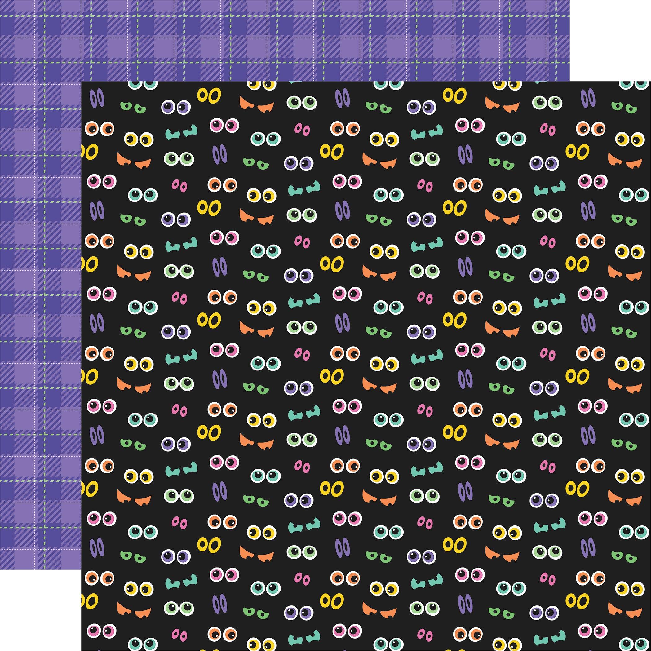 Monster Mash Collection Happy Haunting 12 x 12 Double-Sided Scrapbook Paper by Echo Park Paper - Scrapbook Supply Companies