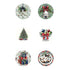 Midnight Mistletoe Collection Button Bubbles 1" Self-Adhesive Scrapbook Embellishments by MH Flair & More
