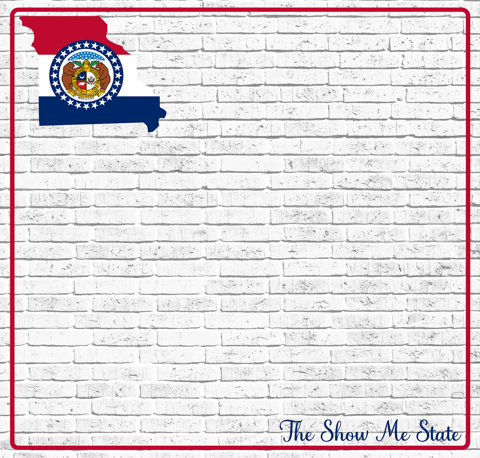 Fifty States Collection Missouri 12 x 12 Double-Sided Scrapbook Paper by SSC Designs