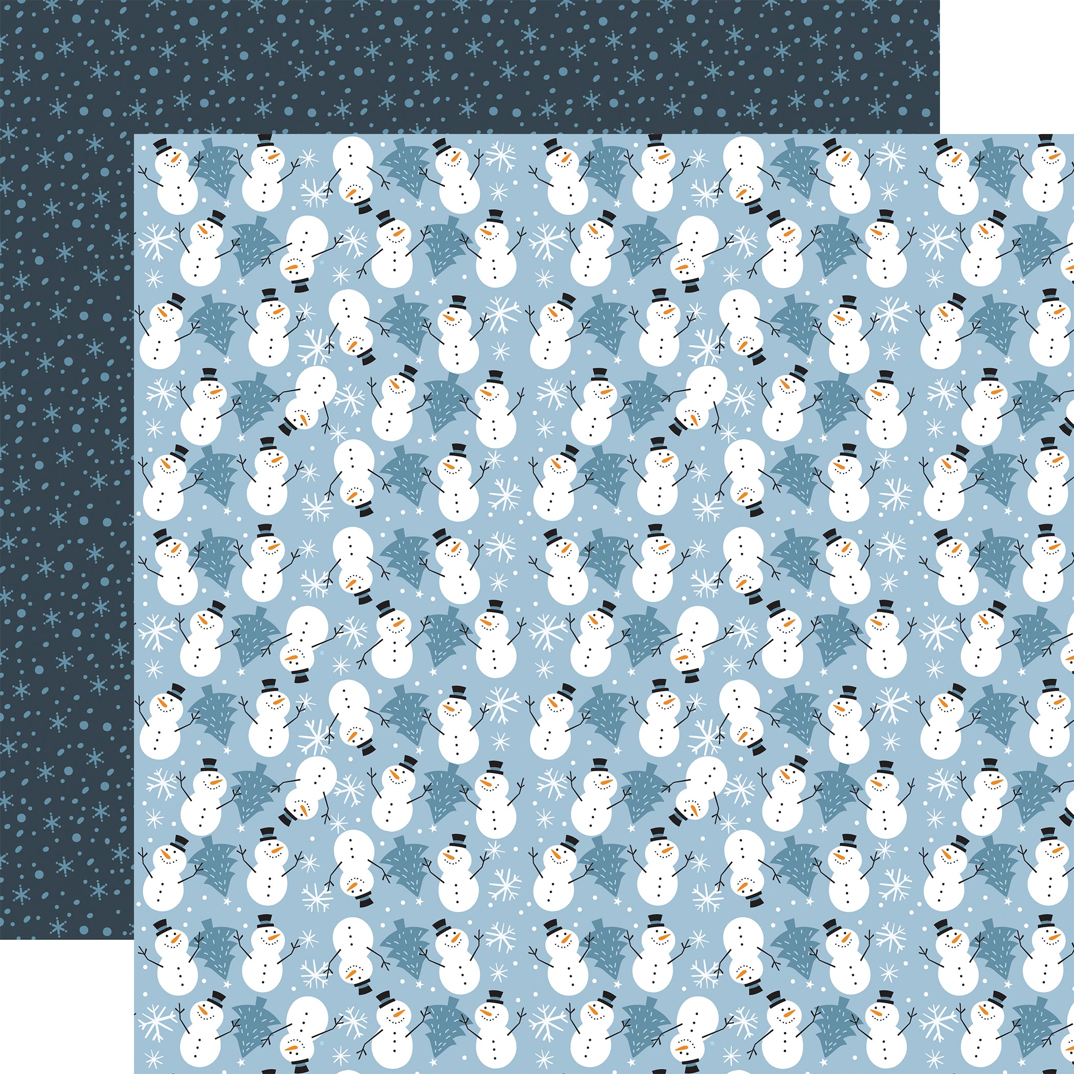 The Magic of Winter Collection Snowy Days 12 x 12 Double-Sided Scrapbook Paper by Echo Park Paper