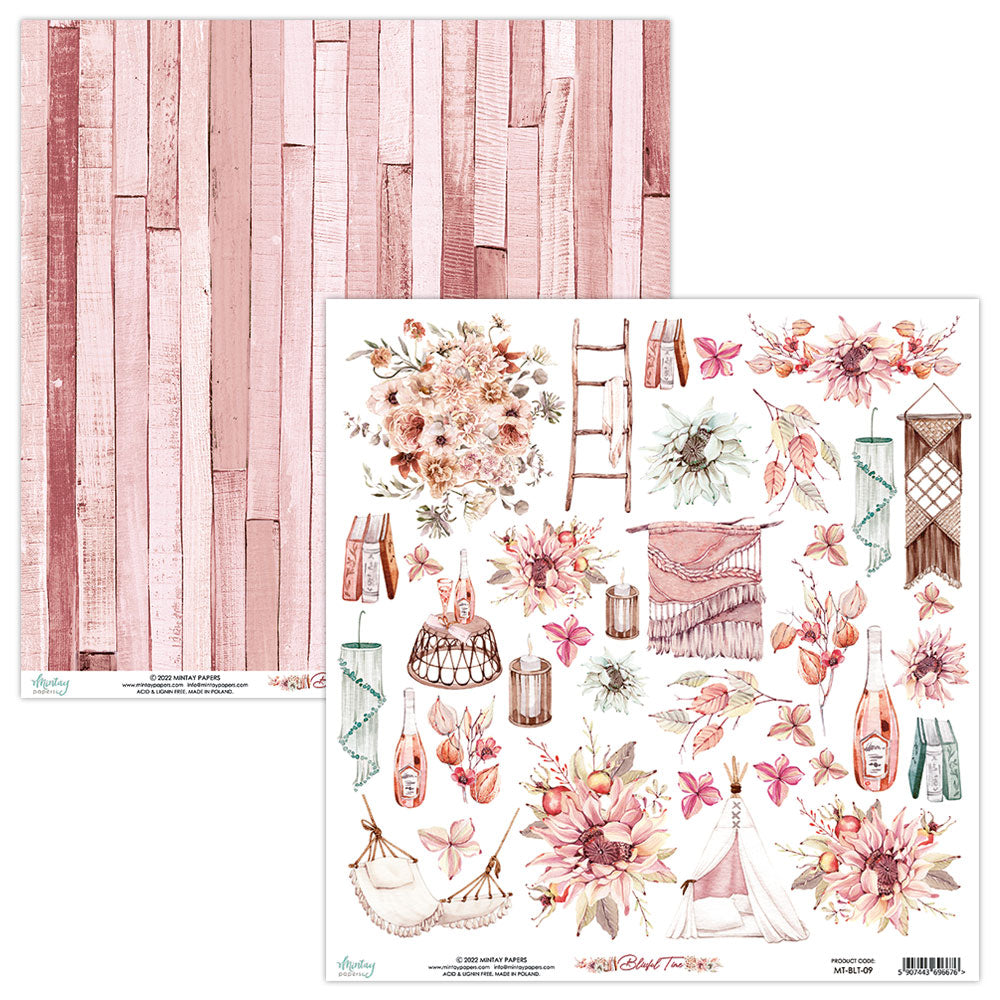 Blissful Time Collection 12 x 12 Scrapbook Collection Kit by Mintay Papers