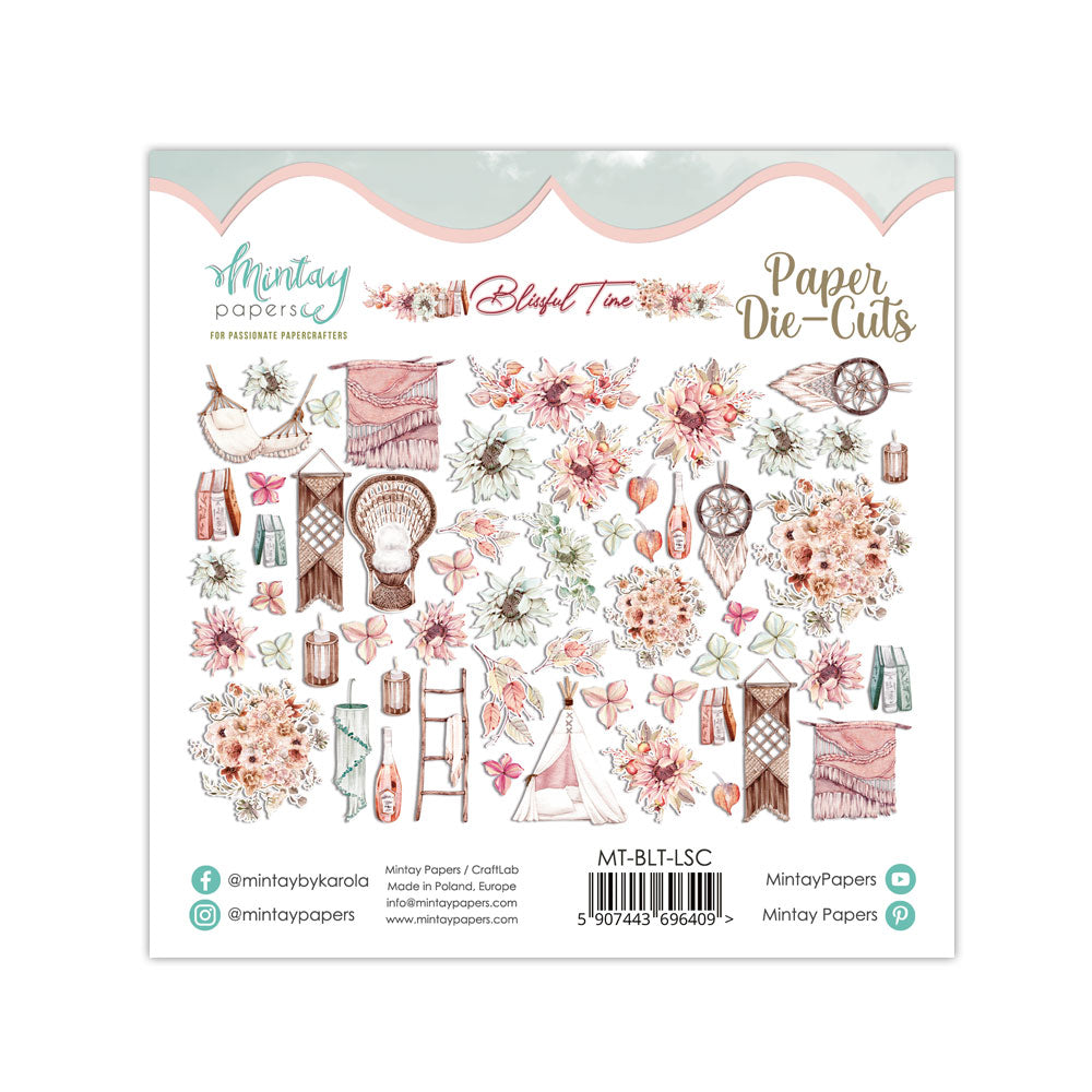 Blissful Time Collection Scrapbook Ephemera by Mintay Papers