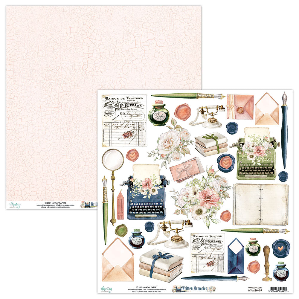 Written Memories Collection 12 x 12 Scrapbook Collection Kit by Mintay Papers