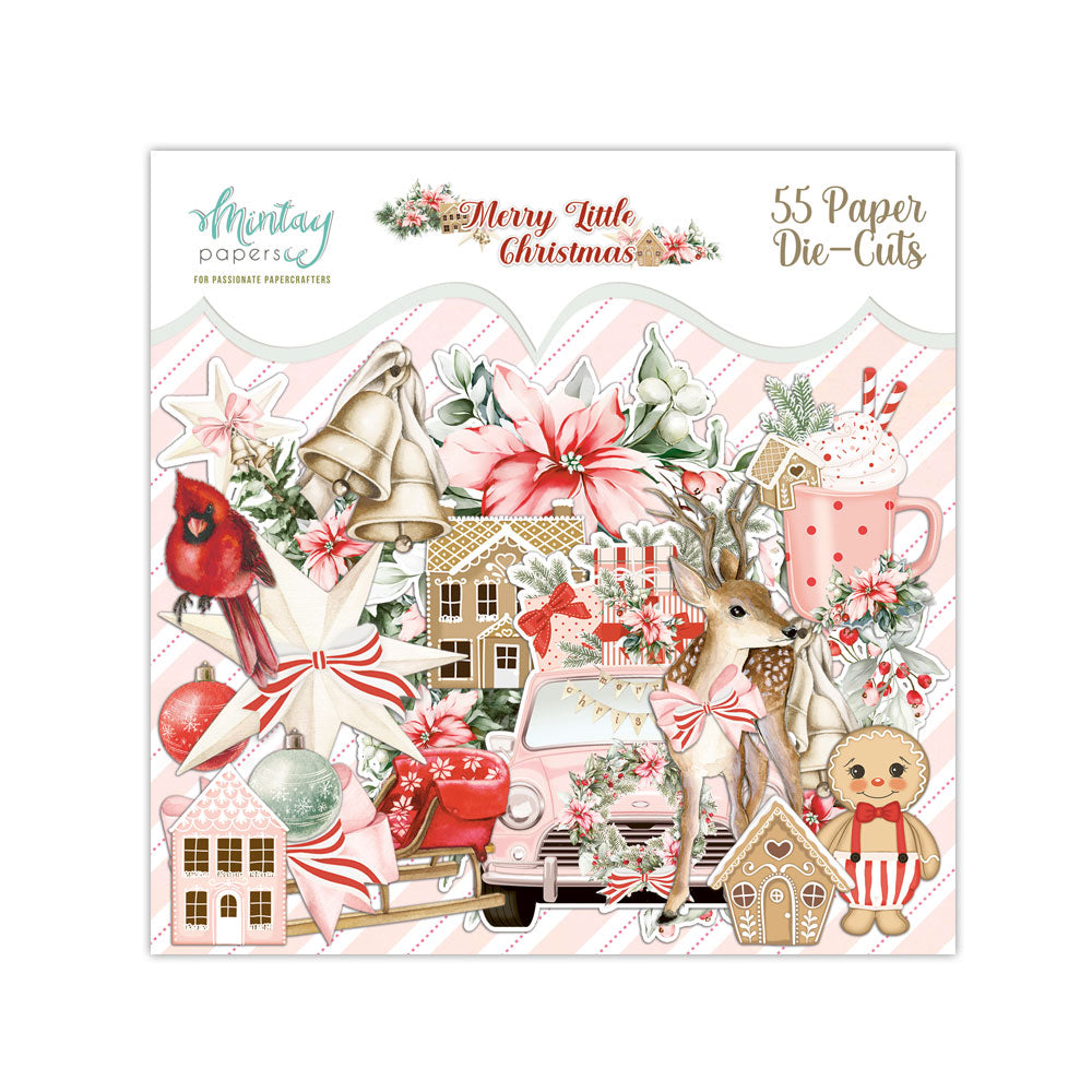 Merry Little Christmas Collection Scrapbook Ephemera by Mintay Papers