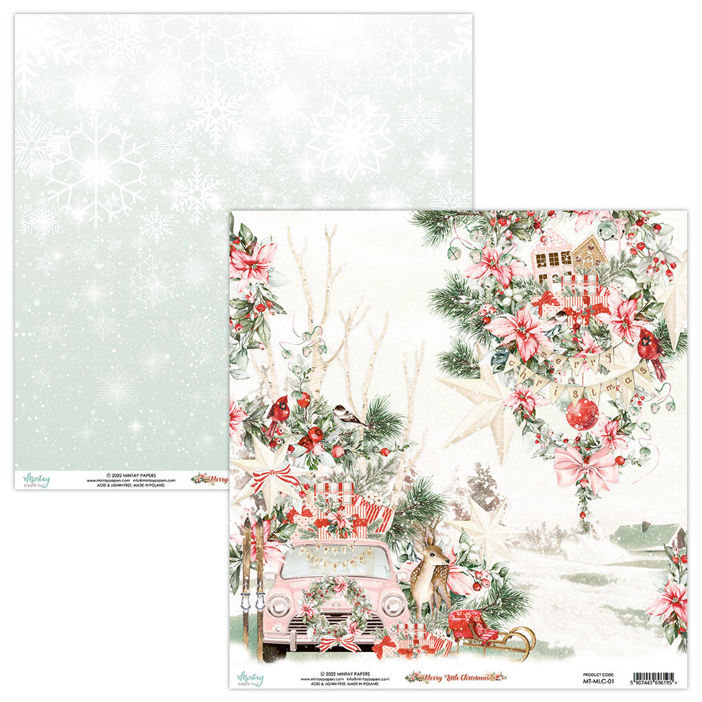 Merry Little Christmas Collection 12 x 12 Scrapbook Collection Kit by Mintay Papers