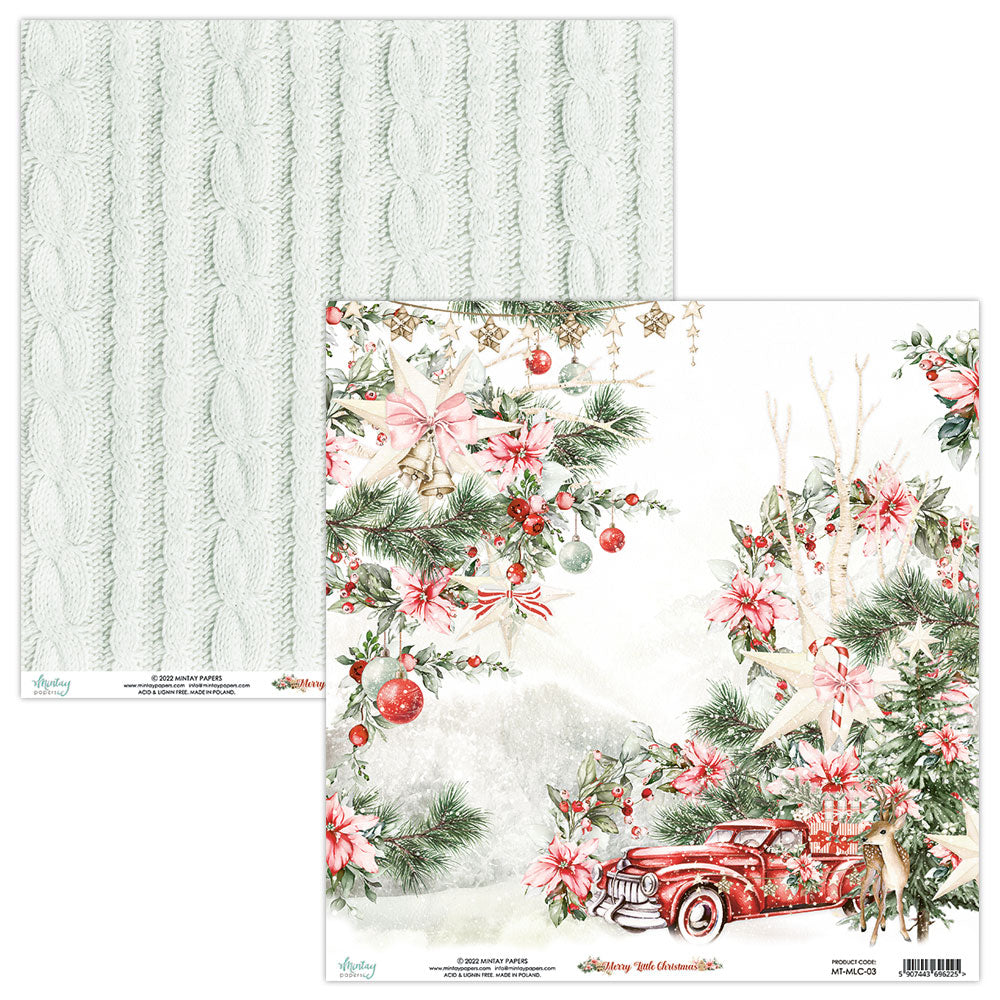 Merry Little Christmas Collection 12 x 12 Scrapbook Collection Kit by Mintay Papers