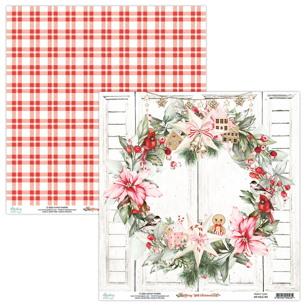 Mintay White Christmas 12 x12 Scrapbooking Paper Set