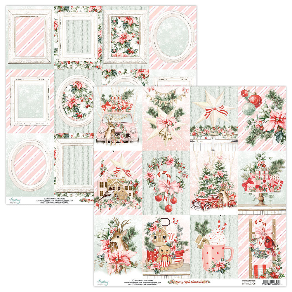 Mintay White Christmas 12 x12 Scrapbooking Paper Set — Lena Treasure Box