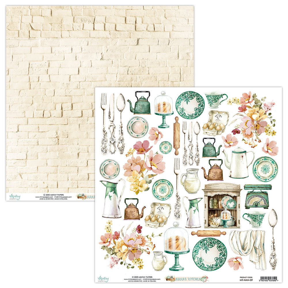 Nana's Kitchen Collection 12 x 12 Scrapbook Collection Kit by Mintay