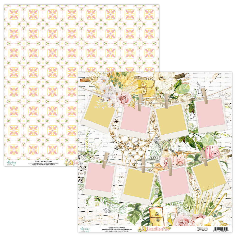 Vacation Collection 12 x 12 Scrapbook Collection Kit by Mintay Papers