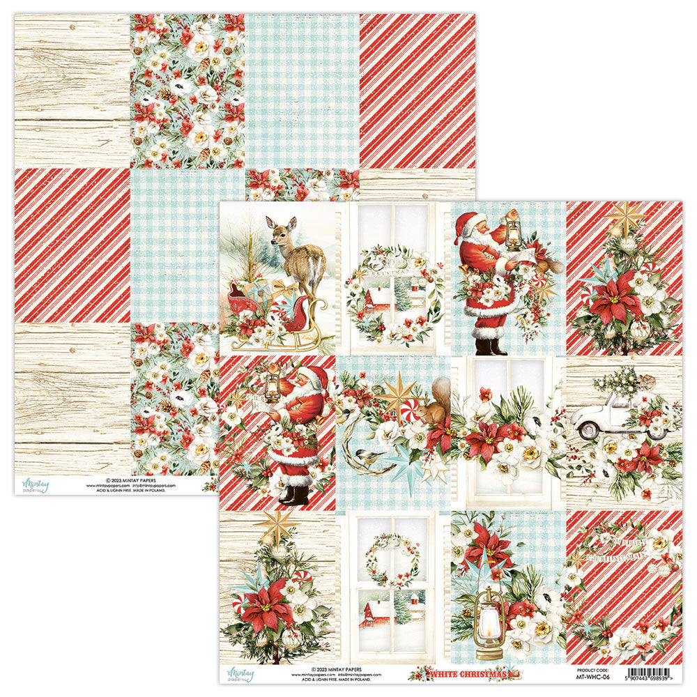White Christmas Collection 12 x 12 Scrapbook Collection Kit by Mintay Papers