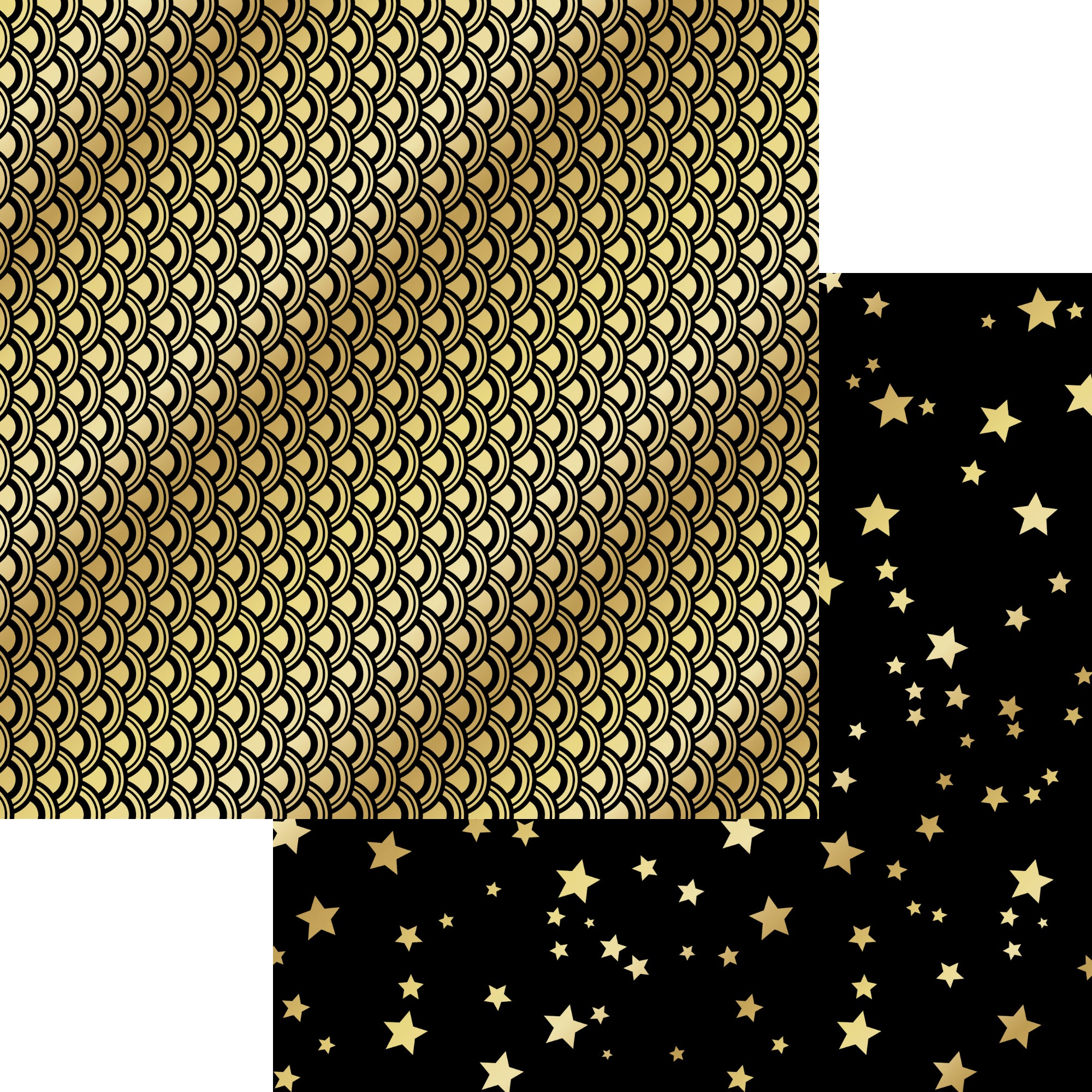 Movie Time Collection Glitz & Glamour 12 x 12 Double-Sided Scrapbook Paper by SSC Designs