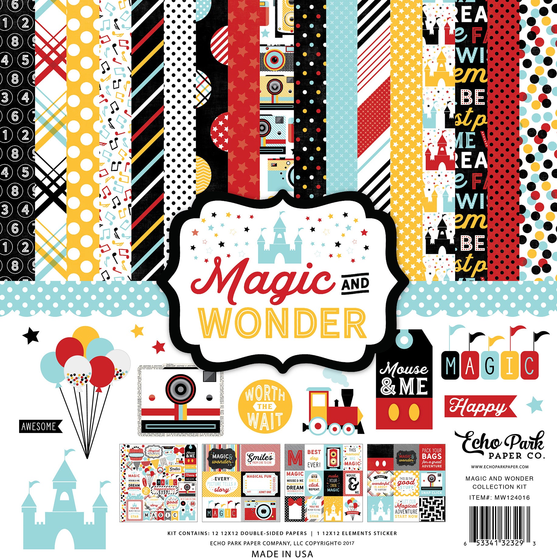 Magic and Wonder Collection 12 x 12 Scrapbook Collection Kit by Echo Park Paper