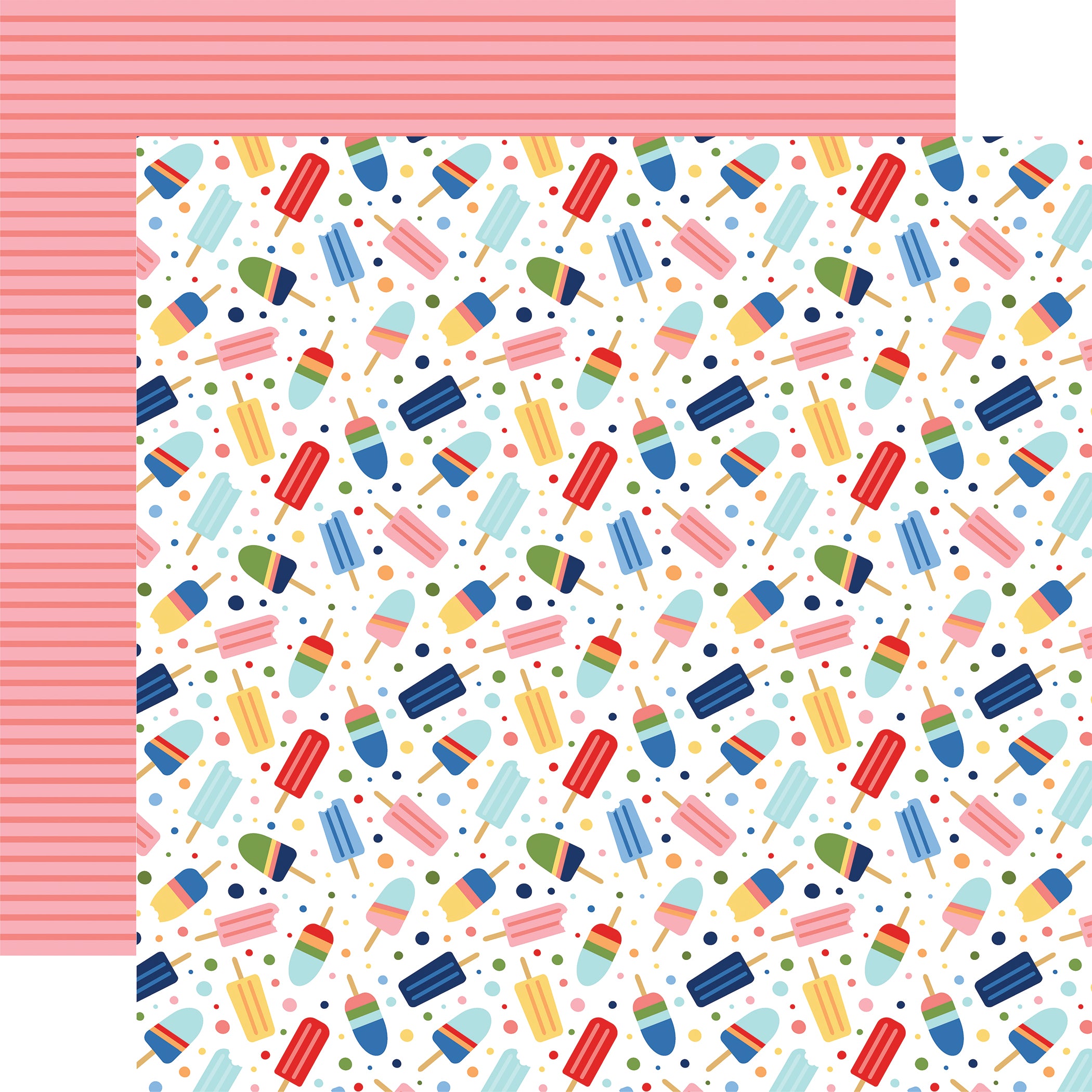 My Favorite Summer 12 x 12 Scrapbook Paper & Sticker Kit by Echo Park Paper - 13 Pieces