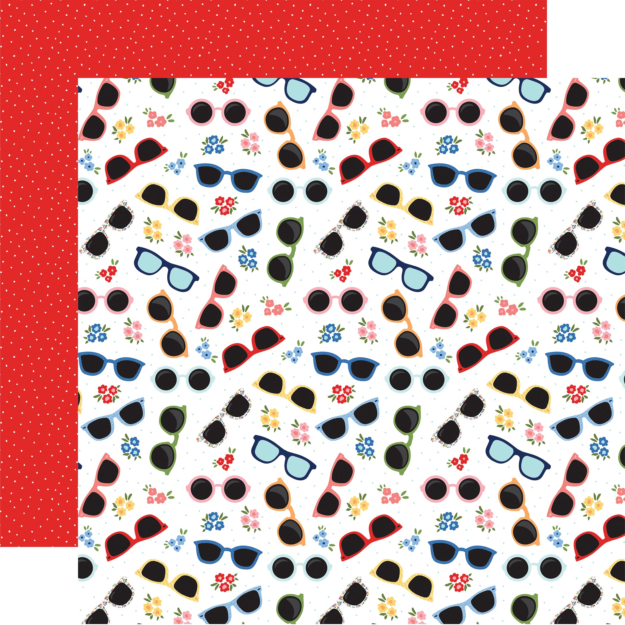 My Favorite Summer 12 x 12 Scrapbook Paper & Sticker Kit by Echo Park Paper - 13 Pieces