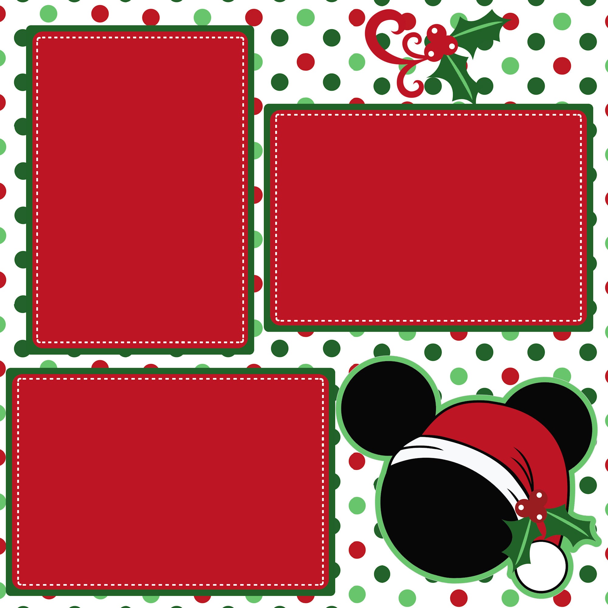 A Magical Christmas (2) - 12 x 12 Premade, Printed Scrapbook Pages by SSC Designs