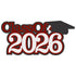 Class of 2026 Custom Color 6 x 5 Graduation Scrapbook Laser Cut by SSC Designs
