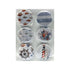 Button Bubbles Collection Nautical 1" Decorative, Self-Adhesive Scrapbook Button Embellishments by Marla - 6 Pieces