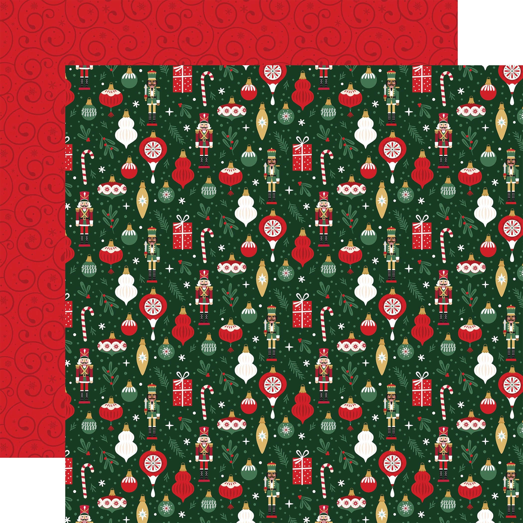 Nutcracker Christmas Scrapbook Paper & Sticker Collection Kit by Echo Park Paper - 13 Pieces