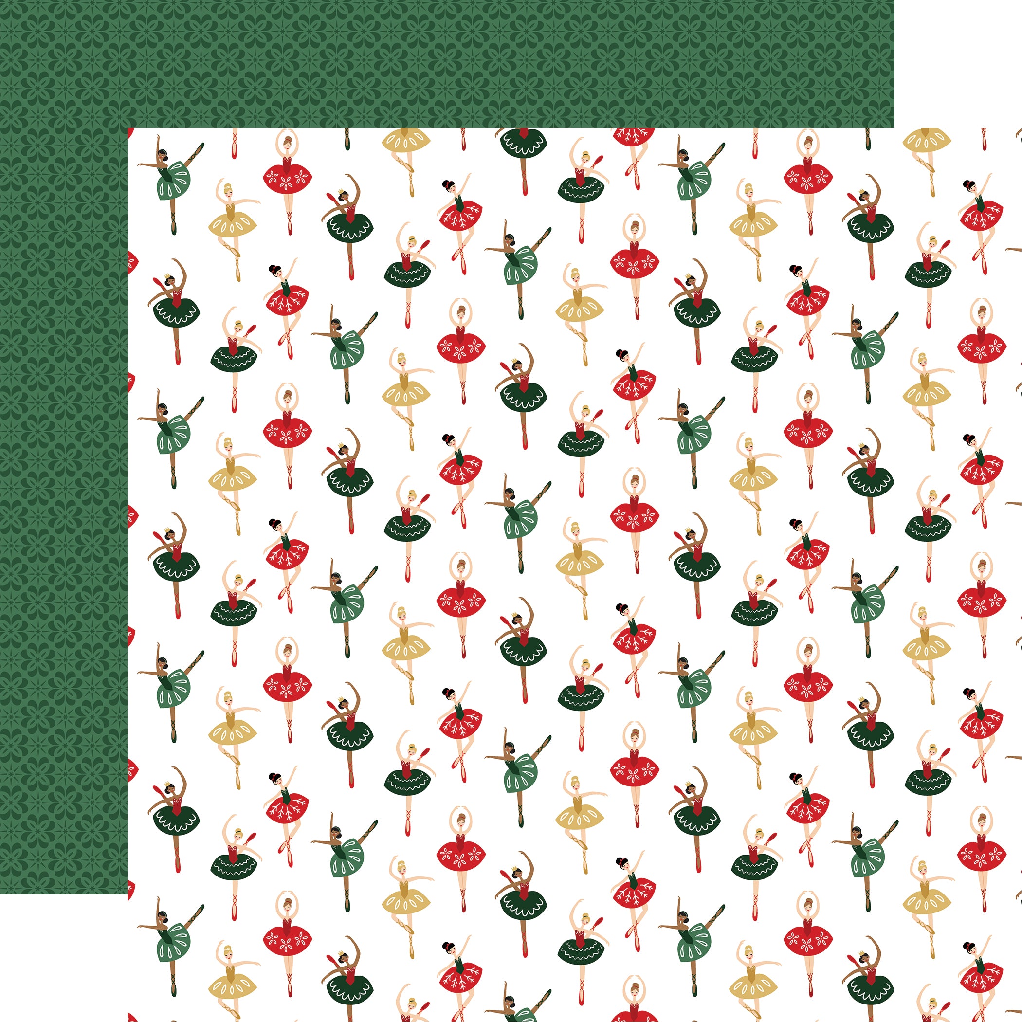 Nutcracker Christmas Scrapbook Paper & Sticker Collection Kit by Echo Park Paper - 13 Pieces