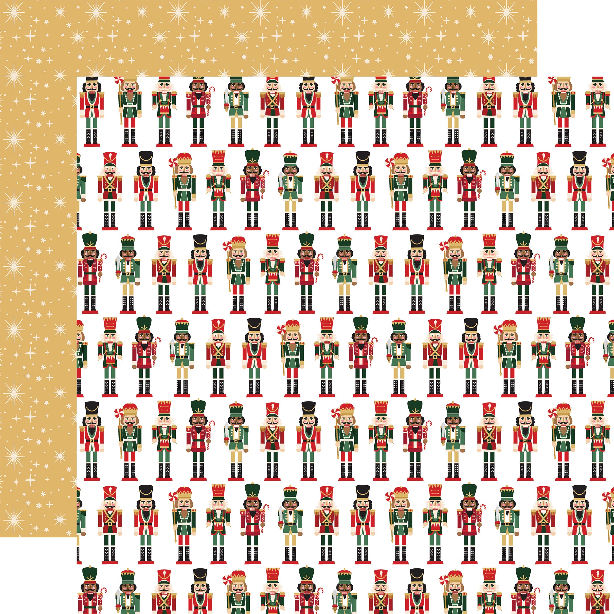 Nutcracker Christmas Scrapbook Paper & Sticker Collection Kit by Echo Park Paper - 13 Pieces