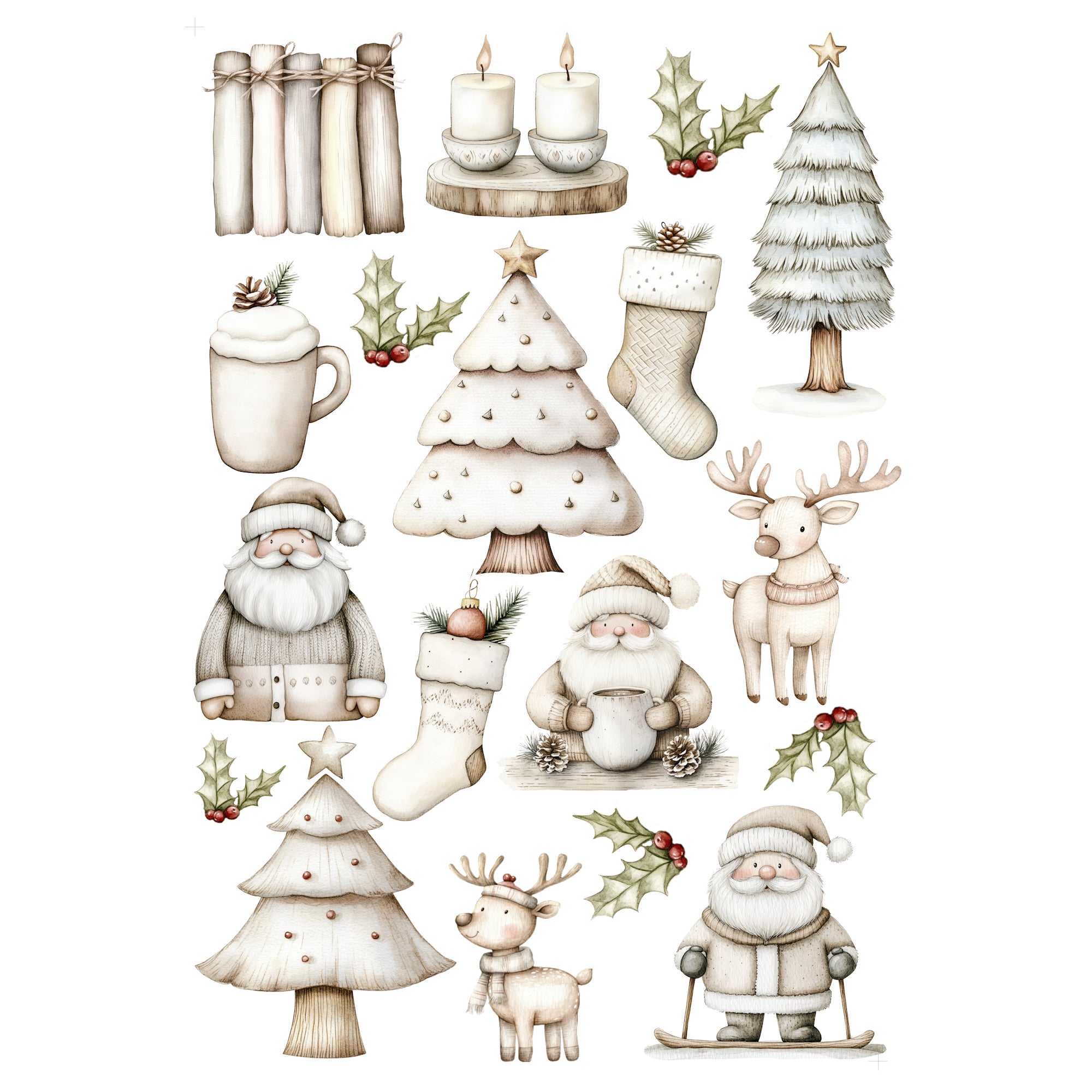 Nordic Christmas Collection Laser Cut Scrapbook Ephemera Embellishments by SSC Designs
