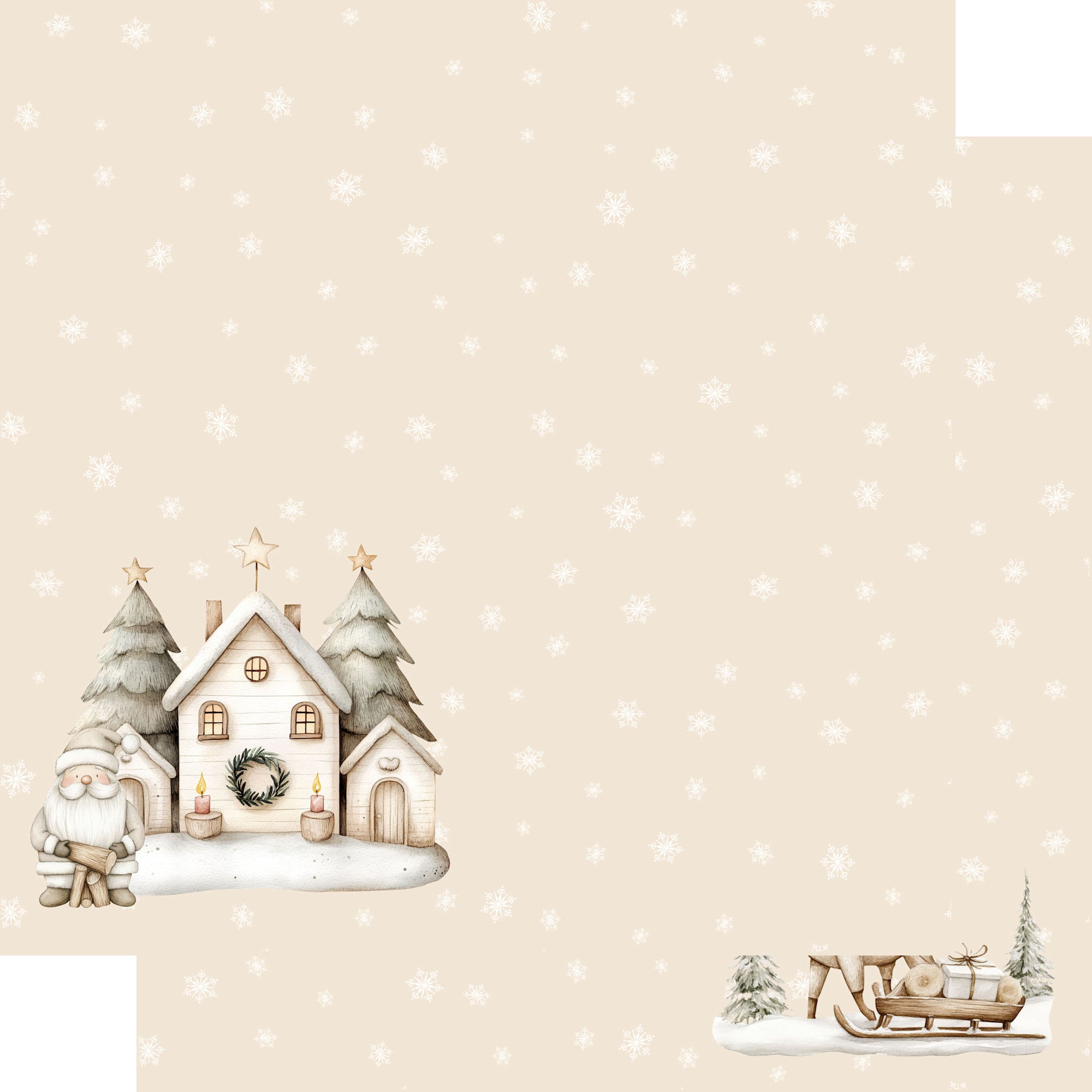 Nordic Christmas 12 x 12 Scrapbook Paper & Embellishment Kit by SSC Designs