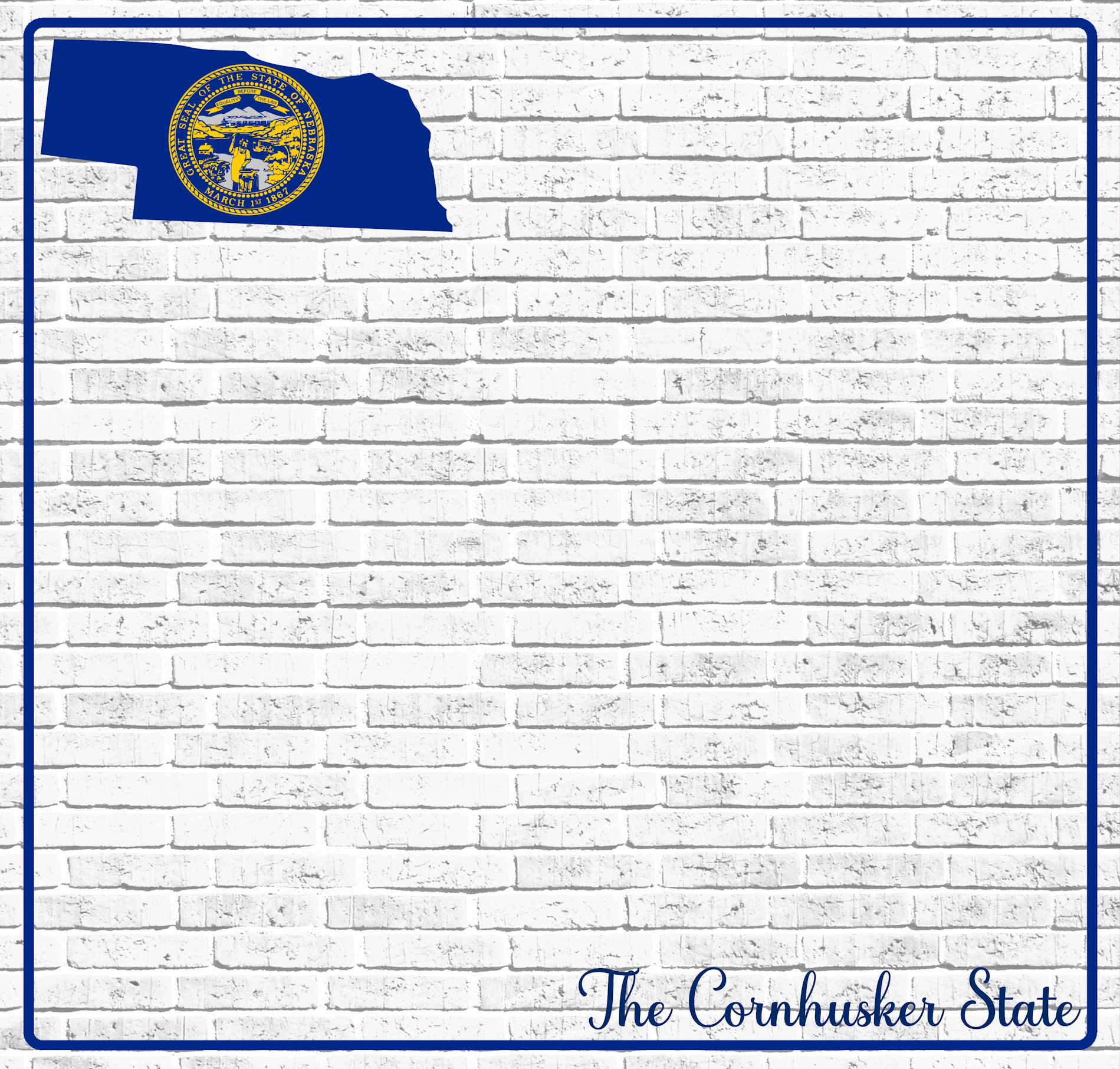 Fifty States Collection Nebraska 12 x 12 Double-Sided Scrapbook Paper by SSC Designs